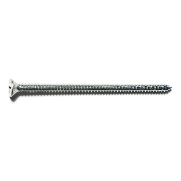 Midwest Fastener Sheet Metal Screw, #10 x 3-1/2 in, Zinc Plated Steel Flat Head Phillips Drive, 15 PK 932064 - main